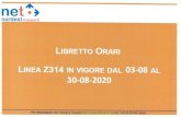 Z314 - Nord Est Trasporti - Home Page · Z314-As GESSATE M2 - MONZA FS sabato GESSATE M2 05.40 06.40 07.50 09.00 11.00 12.00 13.10 14.10 15.15 16.20 17.25 18.30 19.35 GESSATE Piave