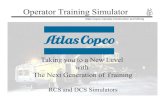 Operator Training Simulator - Simlog€¦ · Drilling, Injection and Bolting Simulator right hand controller. RCS Rig controls. Operator Training Simulator Atlas Copco Canada Construction