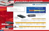 BATTERY CHARGERS · 2019. 2. 25. · BATTERY SUPPLIES.BE BATTERY SUPPLIES.BE 55 BATTERY CHARGERS FOR VRLA & AGM BATTERIES Model 2040: 135 x 80 x 44mm - 350g - battery clips Ref. Version