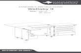 ASSEMBLY INSTRUCTIONS Wallaby IIarrowcabinets.com/wp-content/pdf/WallabyII-Assembly-Manual.pdf · Wallaby II 4 Assembly Instructions Parts List 6x35 Cam Bolt x35 3.5x14 Screw x52
