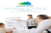 PROGRAMA DE CURSURI - Harrison Consulting · Cu peste 7 ani de experienţă în programe complexe de formare profesională, Harrison organizează încă din 2012 cursuri de vară