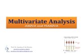 Multivariate Analysis€¦ · Multivariate Analysis ANOVA and MANOVA ... it tests the hypothesis that the covariance matrices of the dependent variables are significantly different