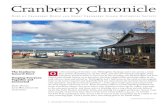 Cranberry Chronicle · 2019. 9. 2. · Cranberry Chronicle. 1. Cranberry Chronicle - Number 35 - December 2016 Continued on Page 8. n the morning of October 21st, Willoughby Hastings