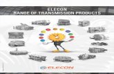 Range of Transmission 2017 A4 - Elecon Engineering · ELECON RANGE OF TRANSMISSION PRODUCTS Catalogue no. 208/EECL/G/01/18 - R5 PLASTIC INDUSTRY SUGAR INDUSTRY RUBBER INDUSTRY CHEMICAL