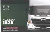 MODELO 1828 Serie - Hino Toluca · Aviso Legal: Hino Motors Sales México S.A. de C.V., no será responsable por ningún motivo sobre cualquier contenido de este documento por ser