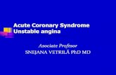 Acute Coronary Syndrome Unstable angina · 2020. 3. 17. · patients with stable coronary artery disease . Clinical circumstances Class A - Secondary unstable angina (in the setting