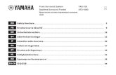 Yamaha - YAS-109 Safety Brochure...from qualified Yamaha service personnel. Power supply • Do not do anything that could damage the power cord. – Do not place it near a heater.