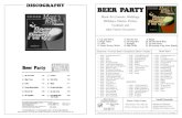 DISCOGRAPHY BEER PARTY · Editions Marc Reift • Case Postale 308 • CH-3963 Crans-Montana (Switzerland) • Tel. +41 (0)27 483 12 00 • Fax DISCOGRAPHY All compositions by Dennis