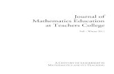 Journal of Mathematics Education at Teachers College...Keywords: Dynamic Geometry, Assessment, HLM models. Dynamic Geometry (DG) represents geometry explorations performed with interactive