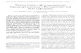 Wireless Visible Light Communications Employing Feed Forward … · an adaptive equalization system using a decision feedback equalizer has been proposed and simulation studies have