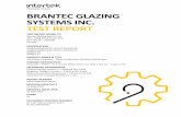 BRANTEC GLAZING SYSTEMS INC. TEST REPORT€¦ · NAFS – North American Fenestration Standard/Specification for windows, doors, and skylights” and A440S1‐17 “Canadian Supplement