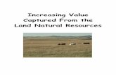 Increasing Value Captured From the Land Natural Resources...Activation of these mechanisms results in increased herbage biomass production, increased plant density, increased available
