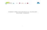 FOREST FIRE MULTILINGUAL GLOSSARY SPANISH VERSION · French, Italian, Portuguese and Spanish). Glossary structure For a user-friendly multilingual glossary, ve PDF versions of the