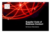 Supplier Code of Business Conduct - Euroclear · 2020. 10. 17. · This Code is an integral part of Suppliers business relationship with Euroclear. In order for Euroclear to ensure