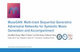 MuseGAN: Multi-track Sequential Generative Adversarial ......MuseGAN: Multi-track Sequential Generative Adversarial Networks for Symbolic Music Generation and Accompaniment Hao-Wen