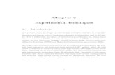 New Chapter 2 Experimental techniques - Shodhgangashodhganga.inflibnet.ac.in/bitstream/10603/11582/8/08... · 2015. 12. 4. · Chapter 2 Experimental techniques 2.1 Introduction This