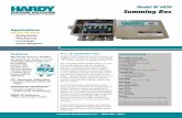 Model HI 6020 Summing Box - Hardy Process SolutionsHI 6020 SUMMING BOX (StainleSS Steel encloSure and it VerSion Shown) Allen-Bradley® Compatible Plug-in Weigh Scale Modules HI 3000