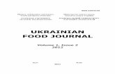 New UKRAINIAN FOOD JOURNALufj.ho.ua/Archiv/UKRAINIAN FOOD JOURNAL 2012 V.1 Is.2.pdf · 2013. 8. 1. · UDC 663/664 УДК 663/664 Ukrainian Food Journal is an international scientific