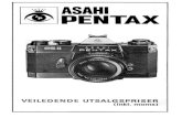 Wi· ASAHI ~PENTAXfovi.no/filemanager/download_file/file/942791.pdf/1974 April.pdf · Asahi Pentax SP 11 DATA krom m/SMC-Takumar 55mmf/1,8 ..... . Veske for SP li DATA, myk .....