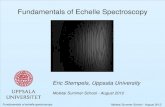 Fundamentals of Echelle Spectroscopymao.tfai.vu.lt/schools/downloads/20120730-Stempels-Ech... · 2012. 8. 1. · Fundamentals of echelle spectroscopy Moletai Summer School August