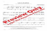 GET HAPPY PREVIEW TED KOEHLER PREVIEW · GET HAPPY (iq = q e) K PIANO f 4 3 3 3 3 8 9 SOPRANO ALTO For mf -get your trou bles - and just get hap py, - you bet-ter BARITONE mf mf *