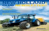 NEW HOLLAND · NEW HOLLAND CLUB NEWSLETTER Winter 2012 Boomer EasyDrive™ New T4 PowerStar Range Released New Tier 4A Compliant T6 Tractors CR Combines the Winning Choice for Capacity