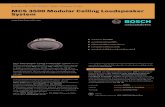 MCS 3500 Modular Ceiling Loudspeaker System · PDF file ระบบการสื่อสาร | MCS 3500 Modular Ceiling Loudspeaker System MCS 3500 Modular Ceiling Loudspeaker