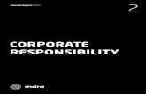CoRpoRAte Responsibility - Indra · Corporate Responsibility. Chairman’s letter Indra is a global company that contributes to sustainable development through innovation, applied