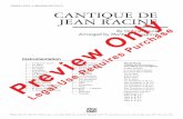 New Grade LeveL: 4 (MediuM difficuLt) Cantique de jean raCine · 2017. 9. 21. · Grade LeveL: 4 (MediuM difficuLt) Cantique de jean raCine By Gabriel Fauré Arranged by Monty R.