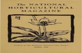 HOR TICULTURAL MAGAZINE · 2019. 9. 20. · HOR TICULTURAL MAGAZINE JOURNAL OF THE AMERICAN HORTICULTURAL SocIETY APRIL,I942 . The American Horticultural Society PRESENT ROll.. OF