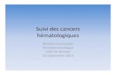 Suivi des cancers hématologiques 2013csssdm.santelaurentides.qc.ca/fileadmin/documents/Acces... · 2013. 10. 16. · Plan • Classification des cancers hématologiques • Investigation
