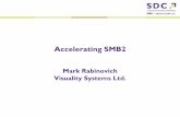 Accelerating SMB2 - SNIA · 2020. 10. 20. · 2011 Storage Developer Conference. © Insert Your Company Name. All Rights Reserved. Accelerating SMB2 Mark Rabinovich Visuality Systems