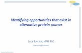 Identifying opportunities that exist in alternative protein sources · 2020. 9. 12. · •Understanding nutrition in relation to protein sources helps to make selection. •Nutritional
