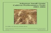 Arkansas Small-Grain Cultivar Performance Tests 2003-2004 · 2020. 5. 26. · Arkansas Small-Grain Cultivar Performance Tests 2003-2004 J.T. Kelly, C.E. Parsons, and R.K. Bacon ARKANSAS