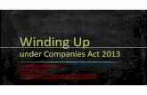 Winding Up under Companies Act 2013 · 2020. 6. 22. · Winding Up under Companies Act 2013 CA Udayraj Patwardhan Insolvency Professional B. Com., FCA, MBF (ICAI) Whole Time Director