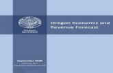 Oregon Economic and Revenue Forecast · This document contains the Oregon economic and revenue forecasts. The Oregon economic forecast is published to provide information to planners