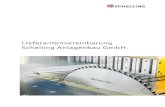 Lieferantenvereinbarung Schelling Anlagenbau GmbH · 2019. 7. 18. · Schelling Anlagenbau GmbH (SAB) ist ein nach ISO 9001 zertifiziertes weltweit tätiges Unternehmen das komplexe