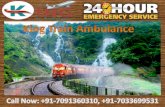King Train Ambulance from Patna to Delhi, Mumbai provides the Fastest & Safest Service
