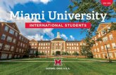 2019 - 2020 Miami University · Airports closest to Oxford: Cincinnati/Northern Kentucky International Airport (CVG): 1 hour south ... Borders leadership team for water system projects