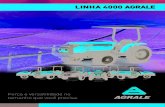 LINHA 4000 AGRALE · Técnicas Trator 4100 / 4100.4 Trator 4118.4 Motor Agrale M93 ID Agrale M 95W Número de cilindros 01 vertical 01 vertical Potência máxima - NBR ISO 1585 15
