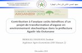 Contriution à l’analyse oûts énéfies d’un ... - Maroc · L’arganier est un arbre endémique du Sud-ouest du Maroc Il recouvre une superficie de 830.000 ha . Le secteur coopératif