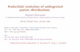 Kwiecin´ski evolution of unitegrated parton distributionsbroniows/wbdis04.pdf · Initial condition assumed, for simplicity, in a factorized form fj(x,b,Q0) = FNP(b) x 2 pj(x,Q0),