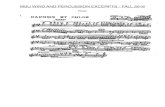 Flute 1. · FLUTE 2. MSU WIND AND PERCUSSION EXCERPTS - FALL 2016 ... FLUTE 4. Dionysiaques - Schmitt (Rehearsal number 4-6) DAPHNIS ET Rau. CHLOÉ u . Scherzo. ommernacht,straum.