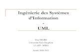 Ingénierie des Systèmesnegre/fichiers_joints/... · 2020. 9. 1. · UML Elsa NEGRE Université Paris-Dauphine L3 APP - MIDO Année 2020-2021. 2 Objectif: Introduire les notions