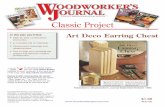 WJC135 Art Deco Earring Chest · 2019. 4. 9. · Thank you for purchasing this Woodworker’s Journal Classic Project plan. Woodworker’s Journal Classic Projects are scans of much-loved