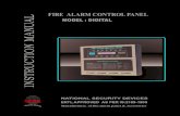 FIRE ALARM CONTROL PANEL MODEL : DIGITAL INSTRUCTION … · (d) Screw the panel back box to the wall using Four fixing holes with screw of appropriate size. SYSTEM COMMISSIONING Before