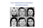 Les expressions faciales émotionnelles · PDF file 2014. 10. 21. · Les expressions faciales des émotions-2 • Théorie d'Ekman (suite) – Caractère universel des patterns de