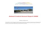 Animal Control Annual Report 2008 - Copperas Cove, Texas · ordinance and state laws and to make recommendations for improvements on programs and services to ... 10-45 Deer 106 4