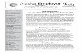 Alaska Employer - Alaska Dept of Labor · Alaska Employer Newsletter 1 Sean Parnell, Governor Dianne Blumer, Commissioner Paul Dick, Director Questions about your account or contributions?