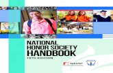 NATIONAL HONOR SOCIETY HANDBOOK · 2017. 8. 30. · Program Manager, Honor Societies Anne Knudsen Manager, ... 5.3.10 Emcee Training ..... 67 5.4 Conducting the Ceremony ... CMT 5.1